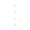 BARRA DE DUCHE METALICA EXTENSIVEL 4 NIVEIS