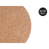 SET 2 ROUND CORK PLACEMATS 18 CM