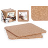 SET 2 NAPPERONS RONDS EN LIÈGE 18 CM