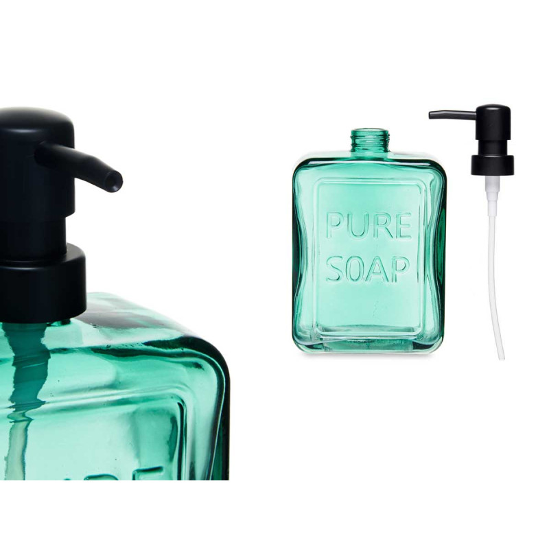 DISTRIBUTEUR DE SAVON BLEU VERT 570 ML