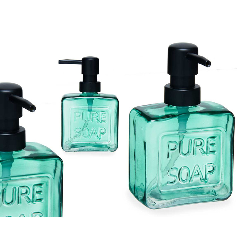 DISTRIBUTEUR DE SAVON BLEU VERT 250 ML