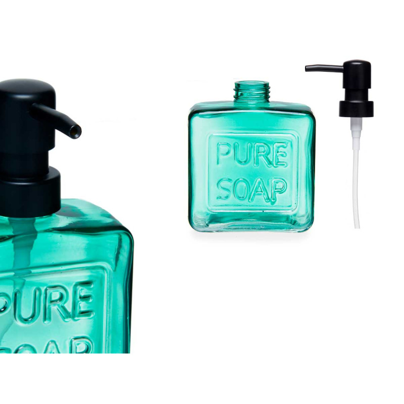 DISTRIBUTEUR DE SAVON BLEU VERT 250 ML