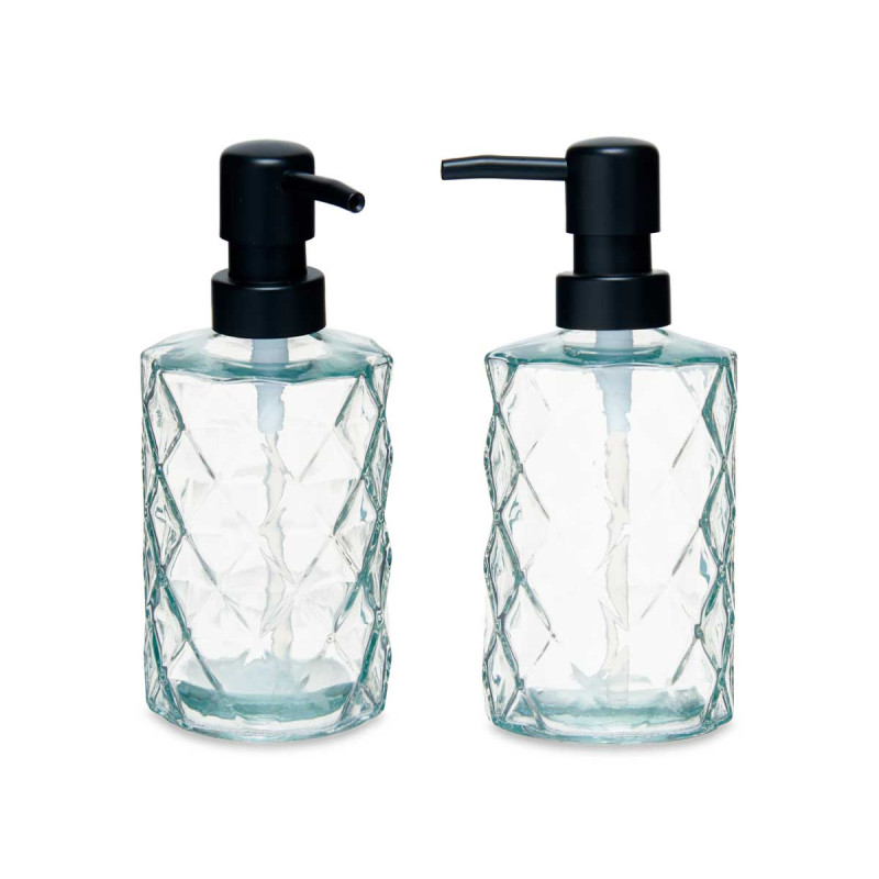 SOAP DISPENSER TRANSPARENT DIAMOND 410 ML