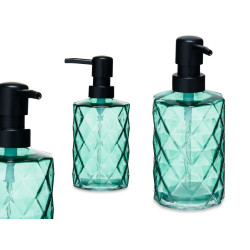 DISTRIBUTEUR DE SAVON BLEU VERT DIAMANT 360 ML