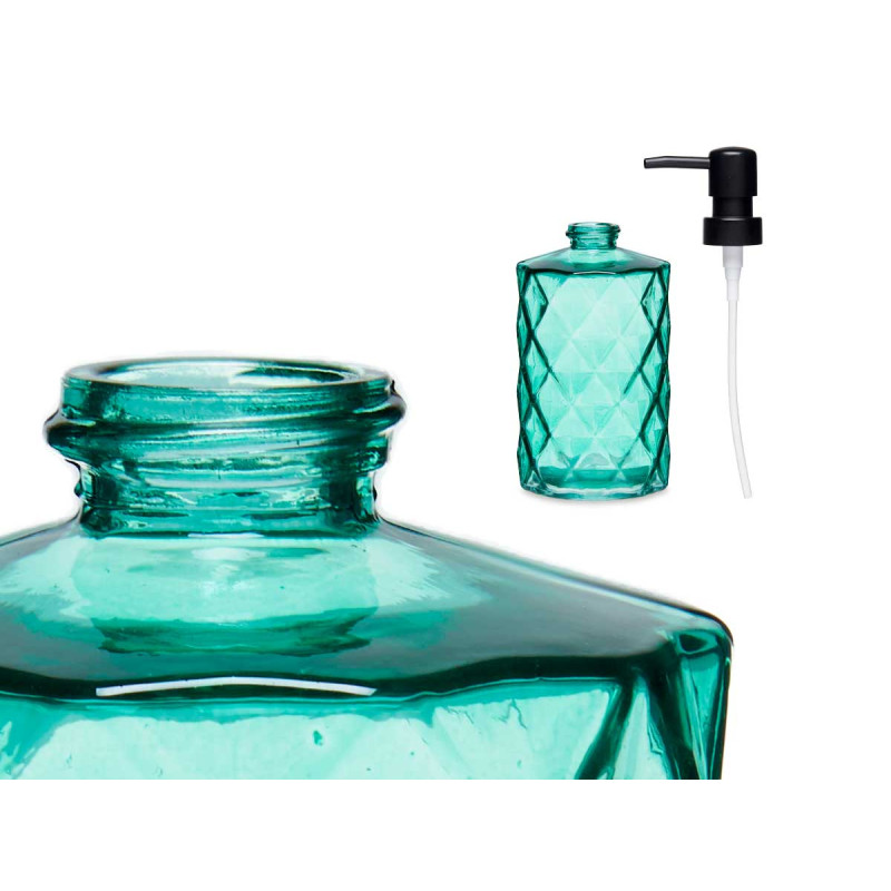 DISTRIBUTEUR DE SAVON BLEU VERT DIAMANT 360 ML