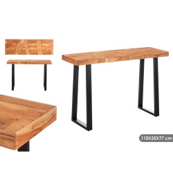 TAVOLO INGRESSO LEGNO TRAMA 110 X 35 X 77 CM