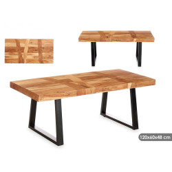 TAVOLINO LEGNO TRAMA 120 X 60 X 48 CM