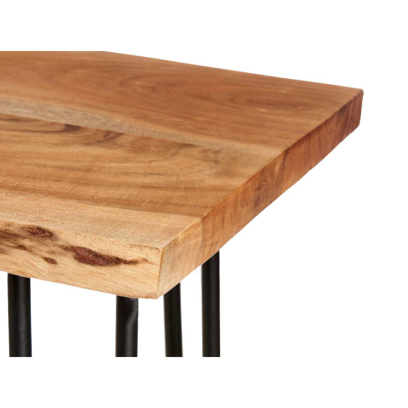 MUEBLE TV MADERA LIVE EDGE 140 X 37 X 52 CM