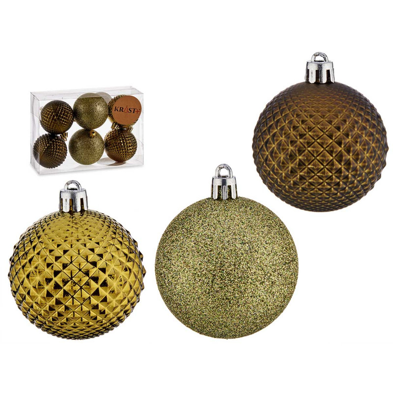 SET 6 PVC BALL 6CM GREEN 
