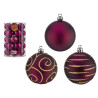 SET 30 BOLAS PVC 6CM MORADO