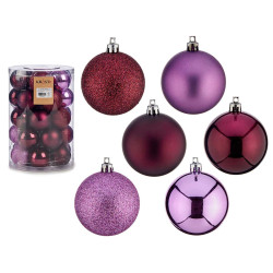 SET 30 BOLAS PVC 6CM MORADO Y LILA