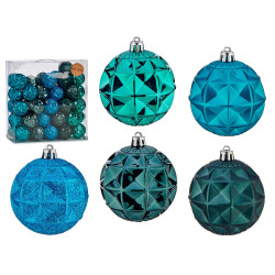 SET 50 BOLAS PVC 7CM TUQUESA OSCURO Y TURQUESA