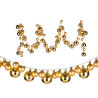 GUIRNALDA 93 BOLAS PVC ORO CON LED