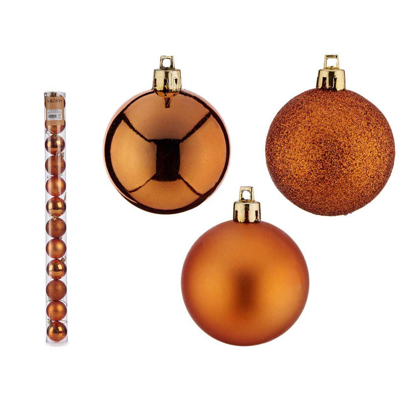 CONJ 12 BOLAS PVC 5CM LARANJA 