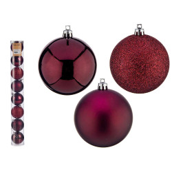 SET 8 BOLAS PVC 7CM VINO