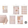 SQUARE TABLECLOTH ASSORTED4 EARTH TONES 140X140CM