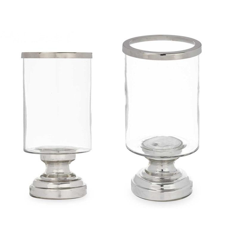 CANDLEHOLDER SILVER PLATED CYLINDER CUP