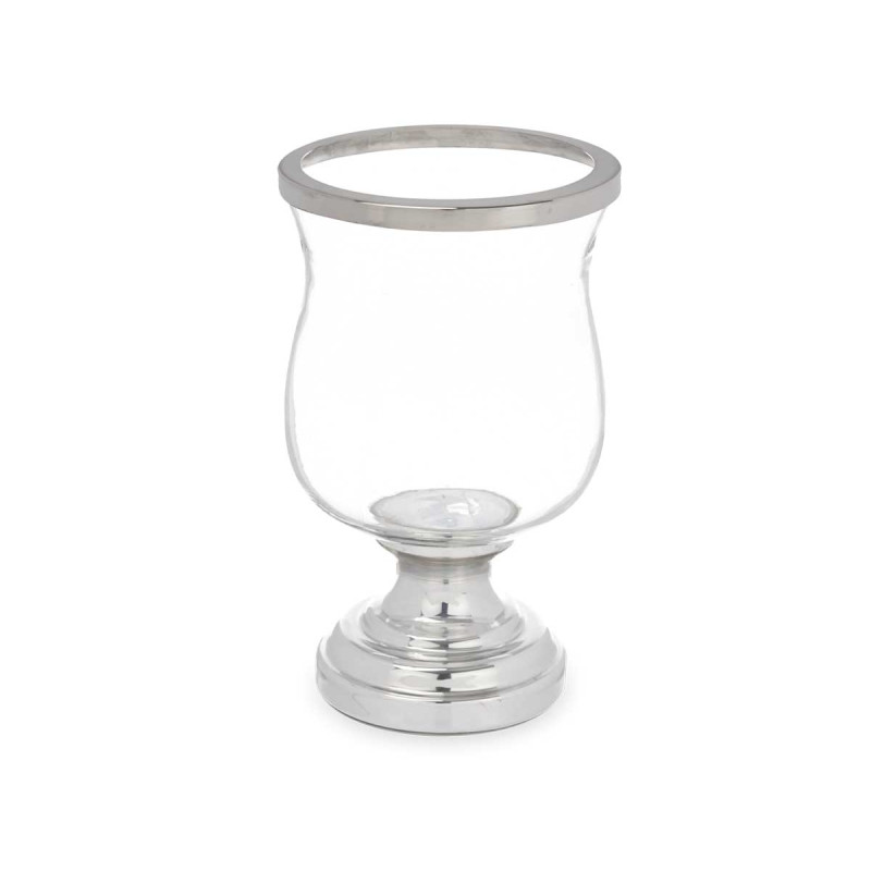 CANDLEHOLDER SILVER PLATED CONVEX CUP