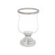 CANDLEHOLDER SILVER PLATED CONVEX CUP