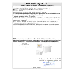 POUBELLE PORTE AVEC SUPPORT BLANC