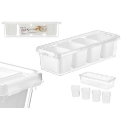 ORGANISER 4 COMPARTMENTS HIGH WHITE