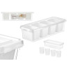 ORGANIZZATORE 4 SCOMPARTI ALTO BIANCO