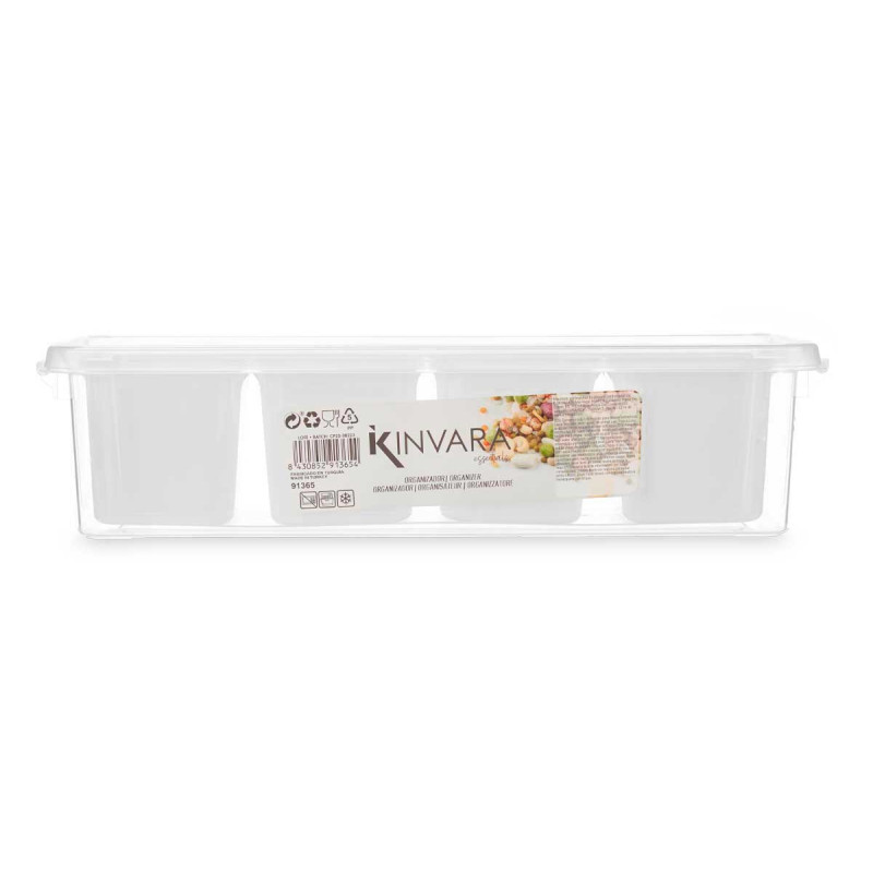 ORGANISER 4 COMPARTMENTS HIGH WHITE