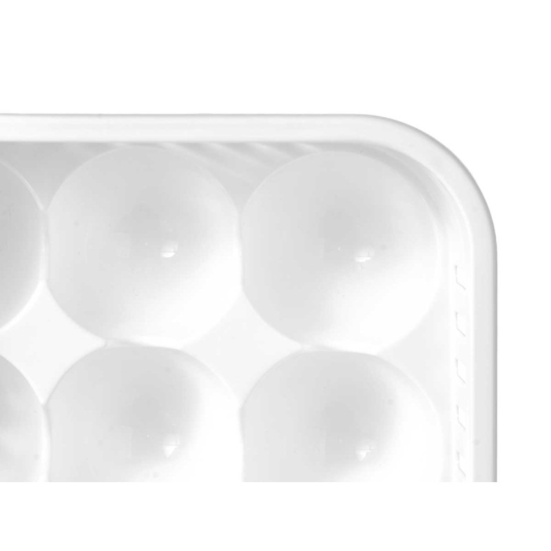PORTAUOVA PLASTICA 15 FORI BIANCO TRASPARENTE