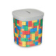 HUCHA PLASTICO CUADRADA SURT 2 PUZZLE