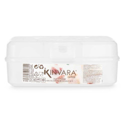 SCATOLA DI PLASTICA PER TÈ 6 FORI TRASPARENTE