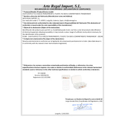 SCATOLA DI PLASTICA PER TÈ 6 FORI TRASPARENTE