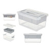 PLASTIC ORGANISER 5 L GREY TRAY