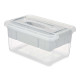 PLASTIC ORGANISER 5 L GREY TRAY