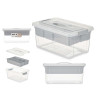 PLASTIC ORGANISER 9 L GREY TRAY