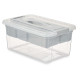 ORGANIZADOR PLASTICO 9 L BANDEJA GRIS