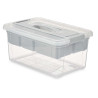 PLASTIC ORGANISER 9 L GREY TRAY
