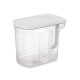 ORGANISER WITH HANDLE 2,5 L TRANSPARENT WHITE