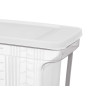 ORGANISER WITH HANDLE 2,5 L TRANSPARENT WHITE