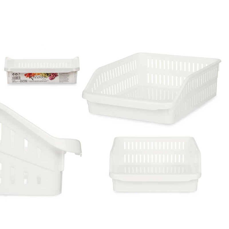 ORGANISEUR DE FRIGO LARGE BAS BLANC