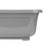 SQUARE BASIN 11 L GREY WITH SINK STOPPER