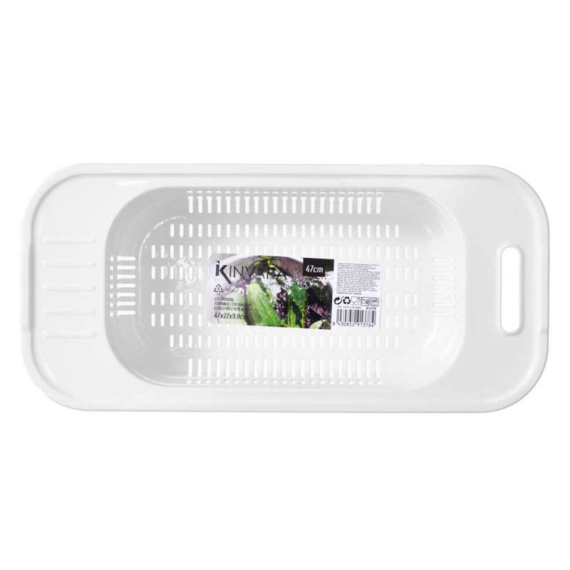 WHITE SINK DRAINER 47 CM