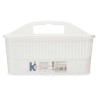 CUVETTE CARRÉE 11 L GRISE AVEC BOUCHON D'ÉVIER