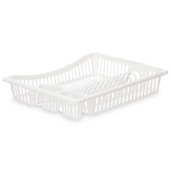 LARGE WHITE DISH DRAINER 