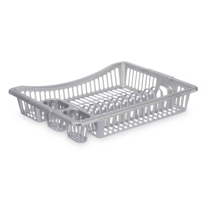 DISH DRAINER LARGE SILVER