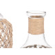 BOUTEILLE EN VERRE AVEC CORDE NATURELLE GRAND