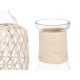 BOUTEILLE EN VERRE AVEC CORDE BLANCHE GRAND