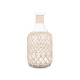 BOUTEILLE EN VERRE AVEC CORDE BLANCHE MOYEN