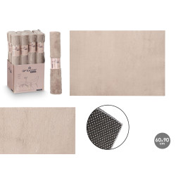ALFOMBRA SOFT BEIGE OSCURO 60X90CM