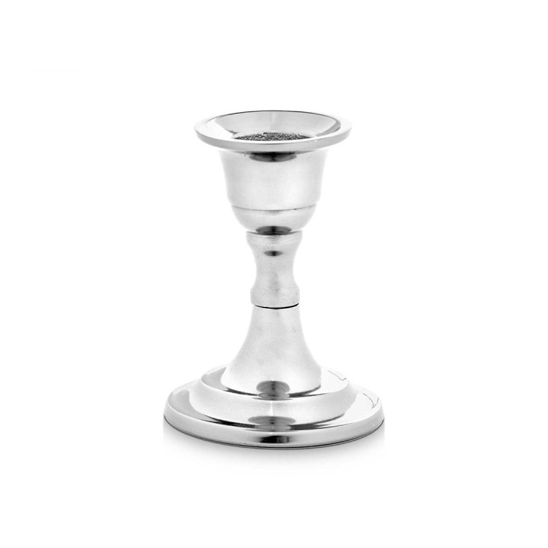 CANDELABRO SENCILLO PLATEADO 9CM