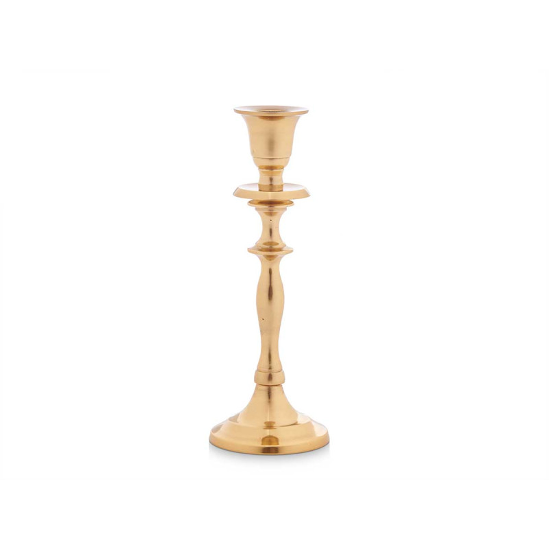 BOUGEOIR MOYEN DORÉ 20CM